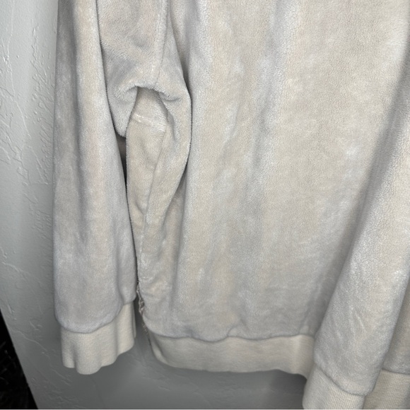 Athleta Recover Cozy Snap Front Sweatshirt Chantilly Cream Size XL TG Soft Warm - Picture 13 of 15